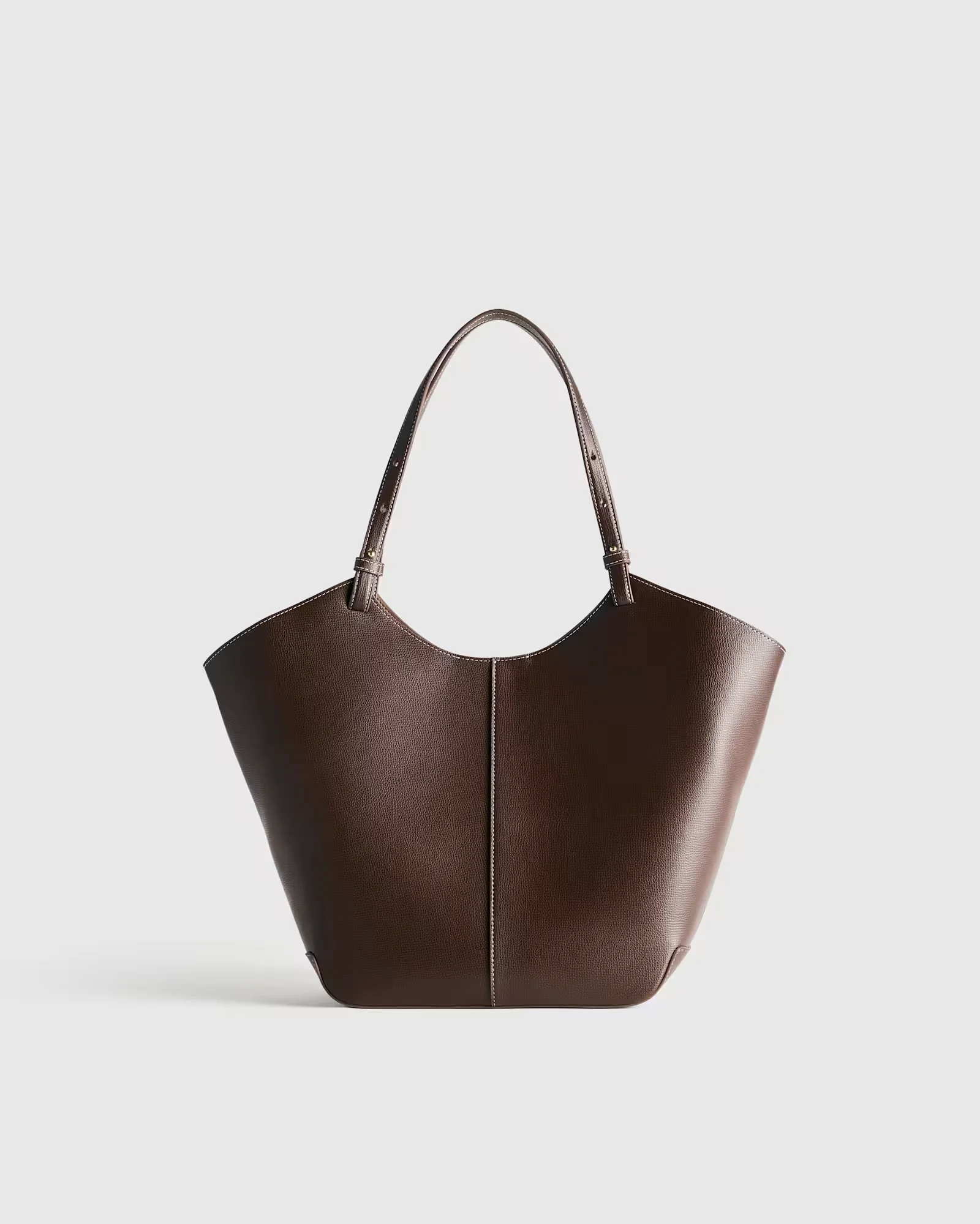 Italian Leather Trapeze Tote